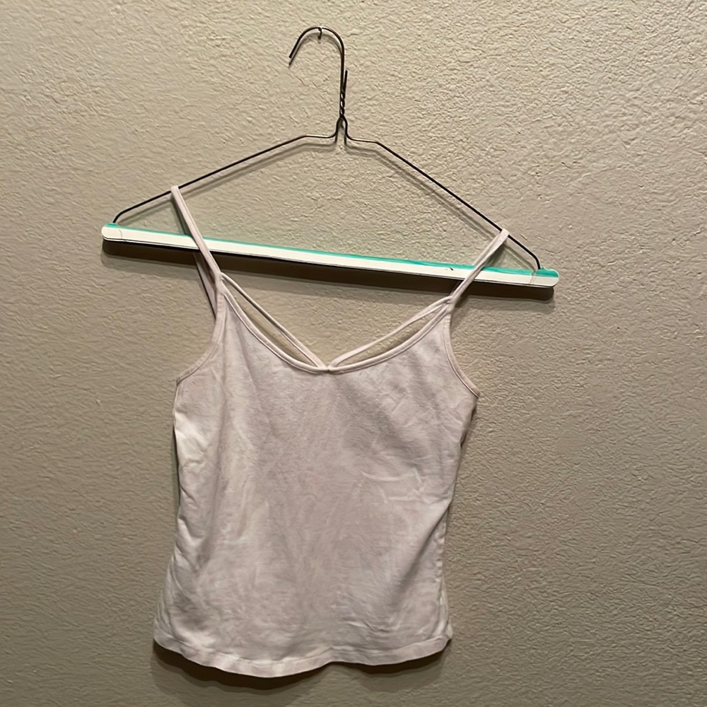 White front criss cross top
